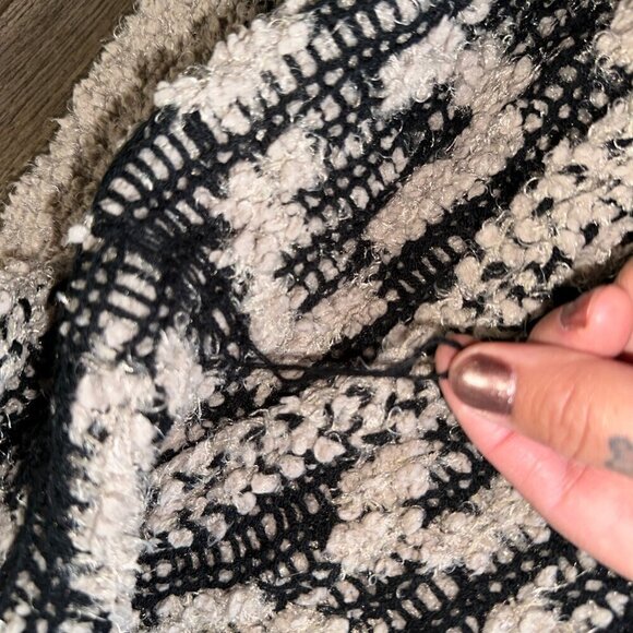 Super Fuzzy Knit Leopard Print Open Front Cardigan - Picture 12 of 14